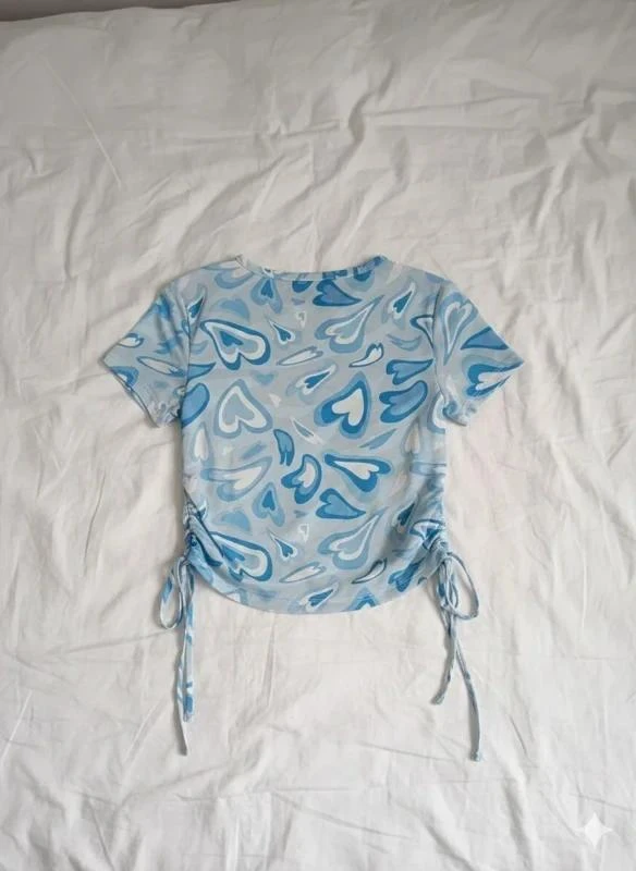 💙 Top con Estampado de Corazones - Estilo Y2K / Aesthetic 💙 – photo 2
